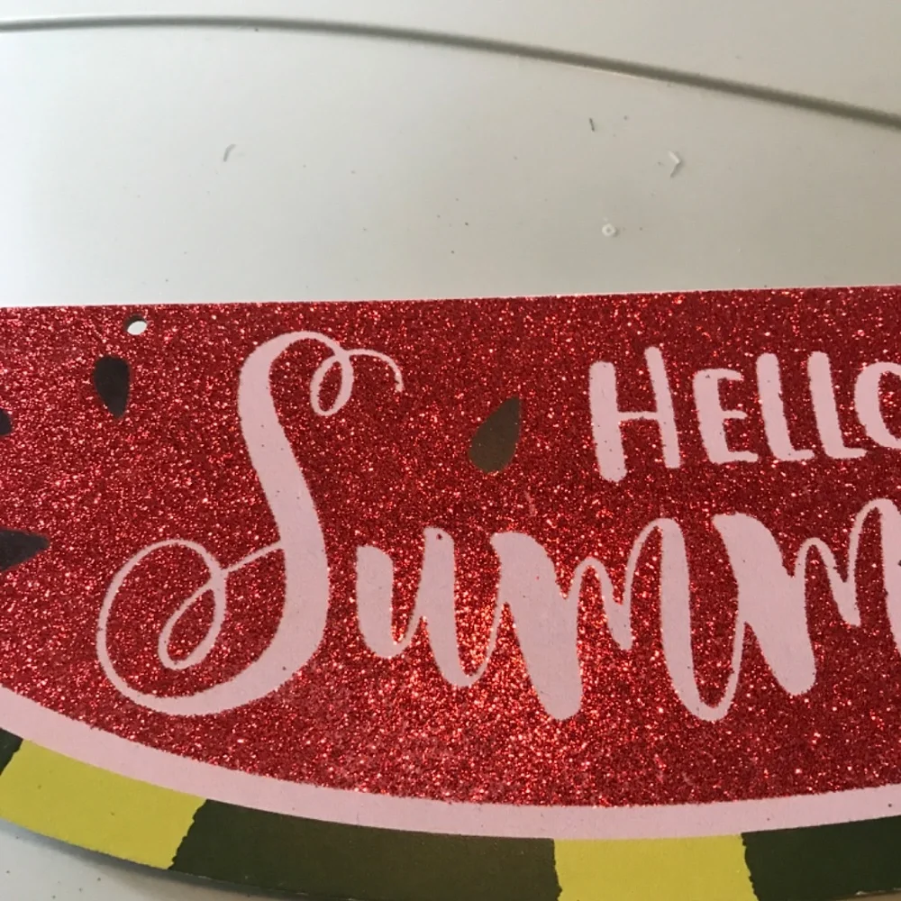 BOGO SALE Summer Sweet Watermelon Sign Hello Summer NWOT FINAL SALE ITEM